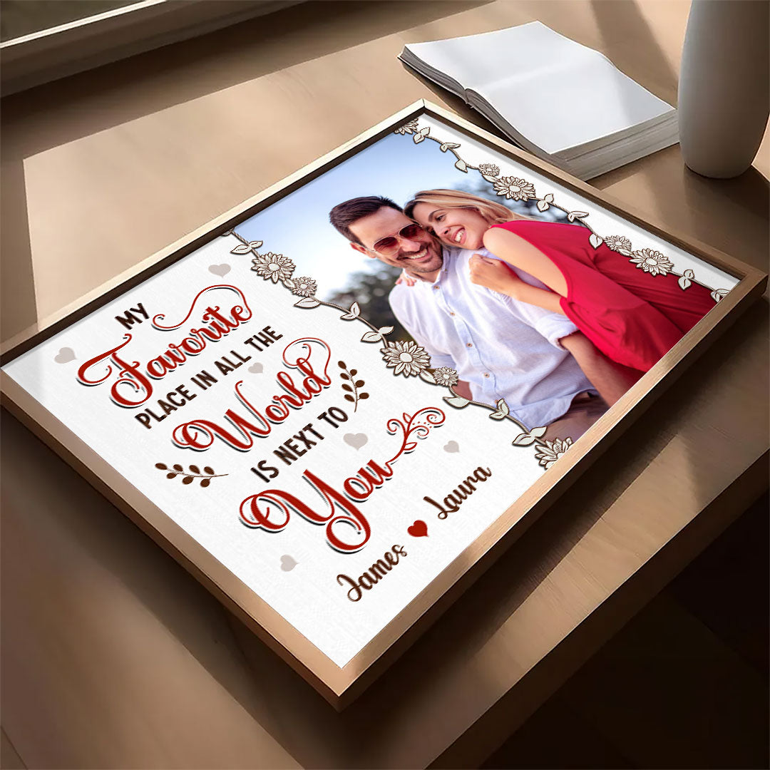 Favorite Place In The World Poster Personalized Gift For Couple