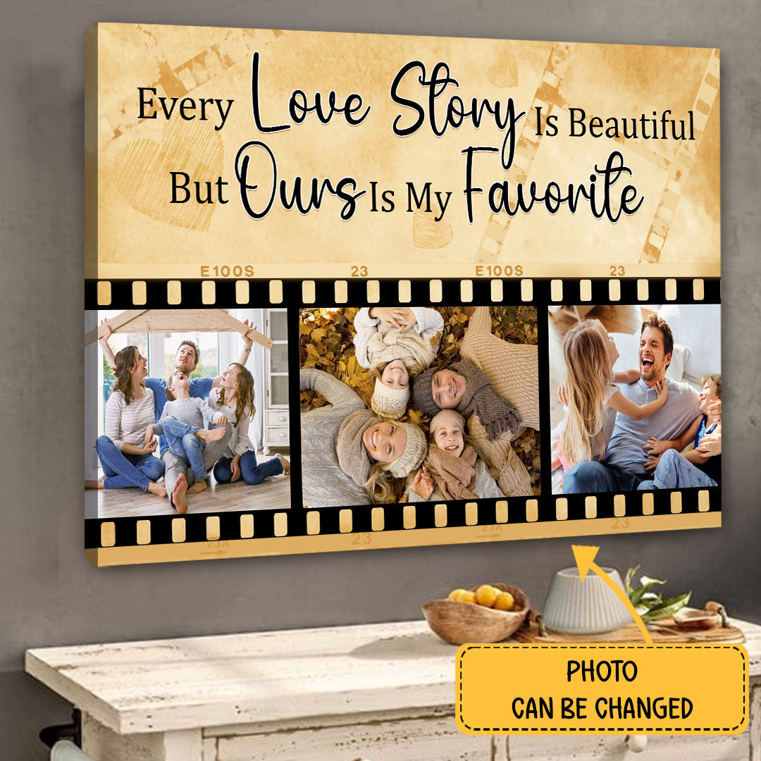 Favorite Love Story Meaningful Canvas Personalized Gifts For Couple