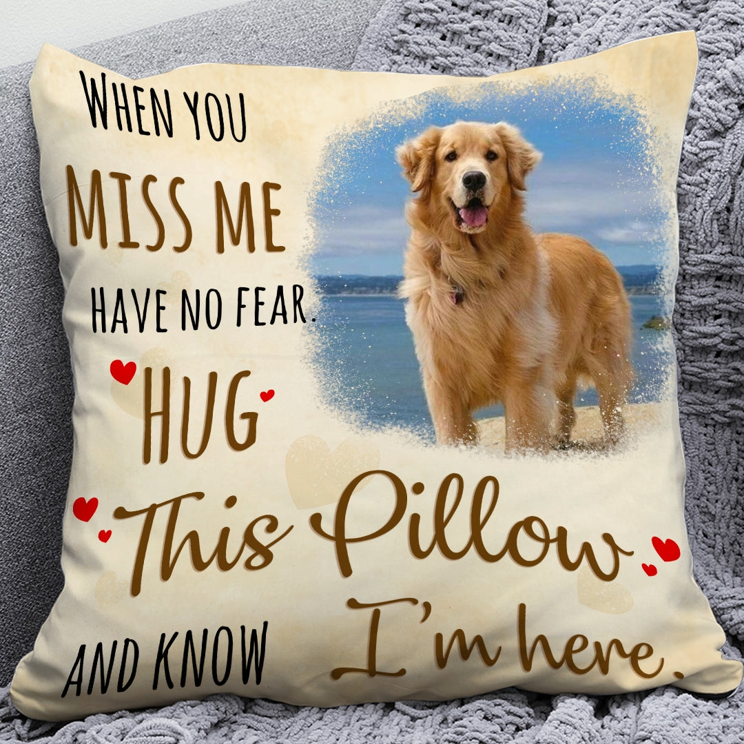 Hug This Pillow Personalized Memorial Gift For Pet Lover