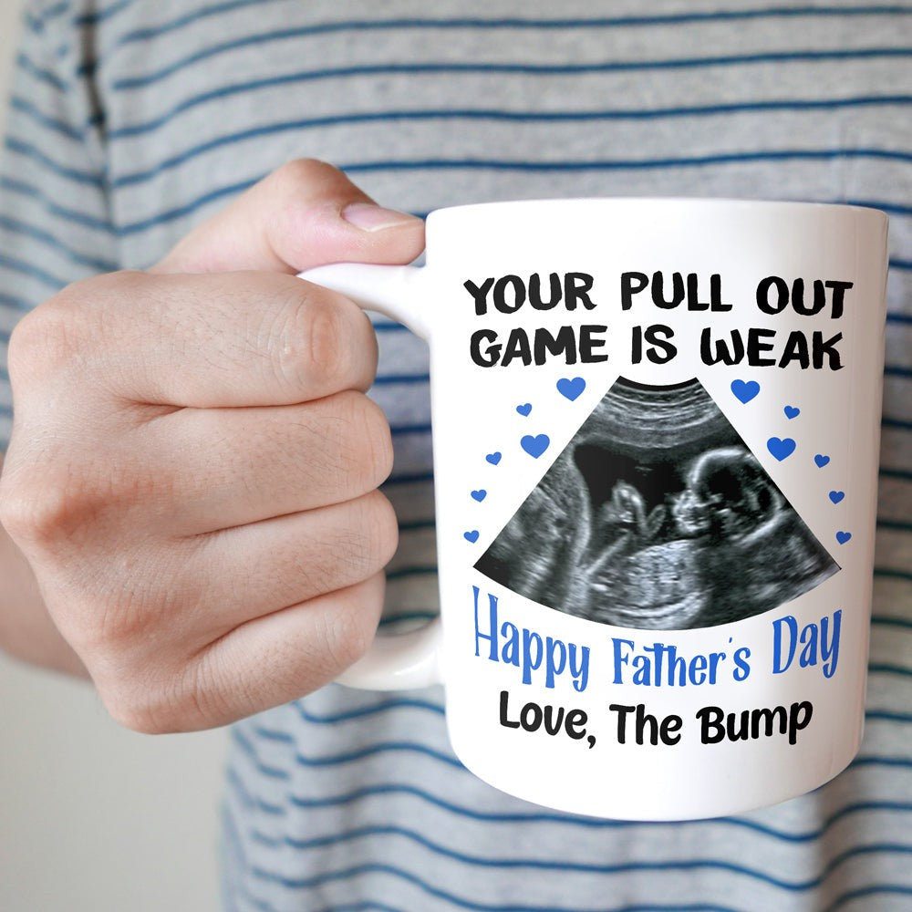 Personalized Father's Day Gift For Dad To Be Weak Pull Out Game Mug