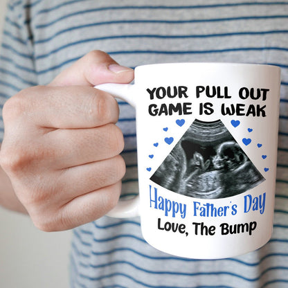 Personalized Father's Day Gift For Dad To Be Weak Pull Out Game Mug