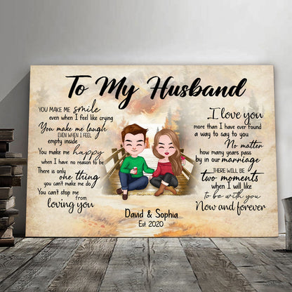 Can't Stop Loving You Canvas Personalized Gift For Husband
