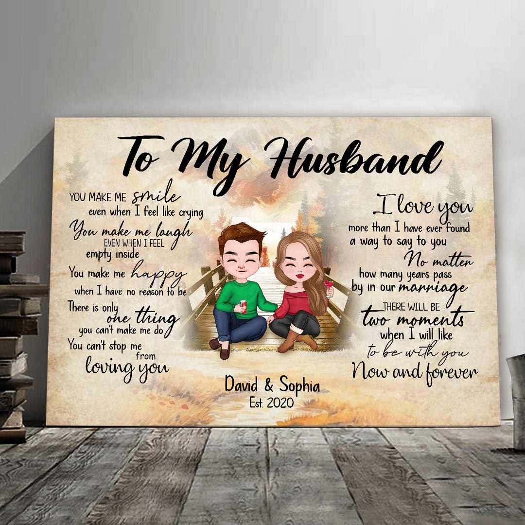 Can't Stop Loving You Canvas Personalized Gift For Husband