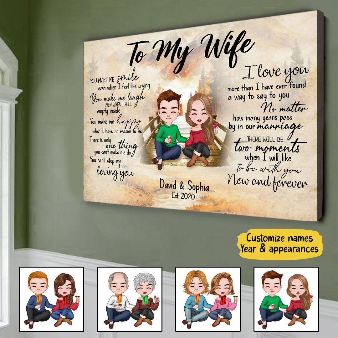 Can't Stop Loving You Canvas Personalized Gift For Wife