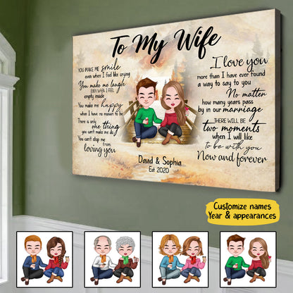 Can't Stop Loving You Canvas Personalized Gift For Wife