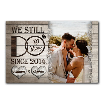 Wedding Anniversary Couple Still Do Wife Husband Personalized Canvas