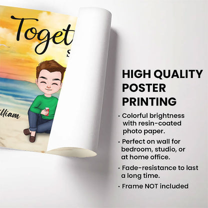 Together Poster For Couple Personalized Gift For Him For Her