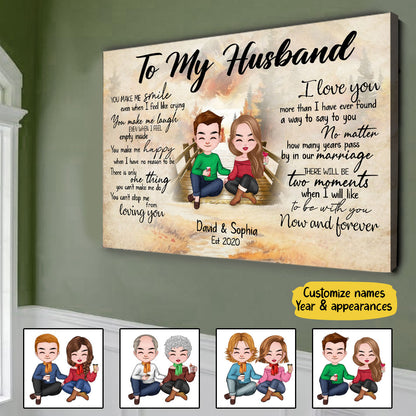 Can't Stop Loving You Canvas Personalized Gift For Husband