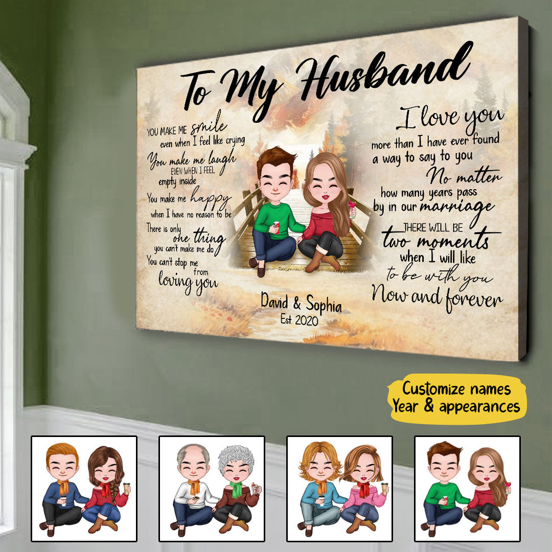 Can't Stop Loving You Canvas Personalized Gift For Husband