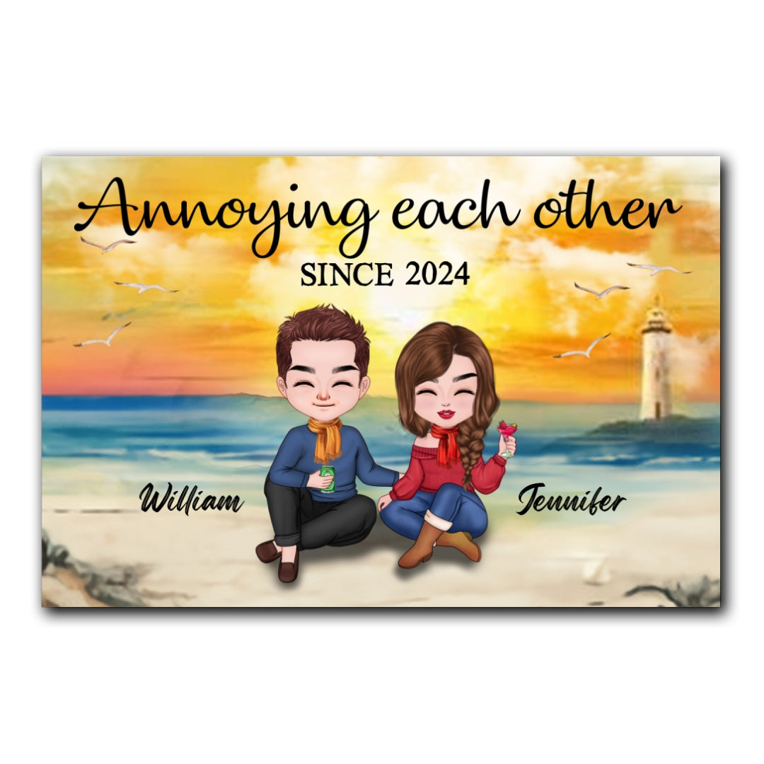 Annoying Each Other Canvas Personalized Gift For Couple
