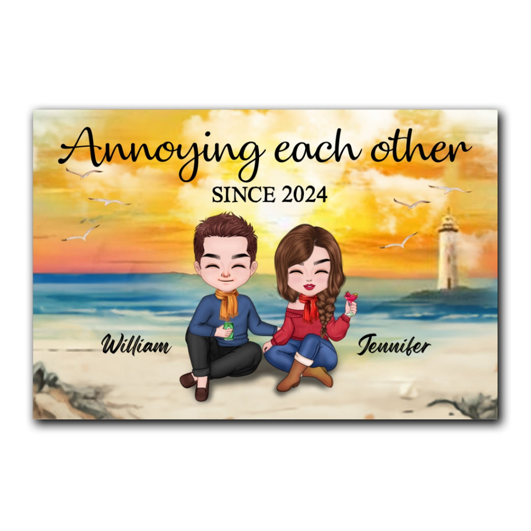 Annoying Each Other Canvas Personalized Gift For Couple