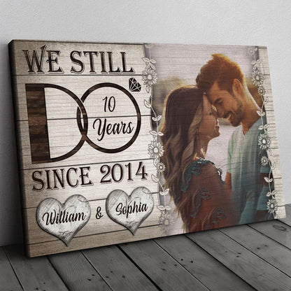 Wedding Anniversary Couple Still Do Wife Husband Personalized Canvas